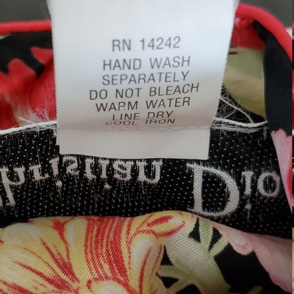 Vintage 70s era Christian Dior Dress - Floral - Picture 4 of 6